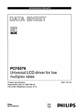 DataSheet PCF8576 pdf